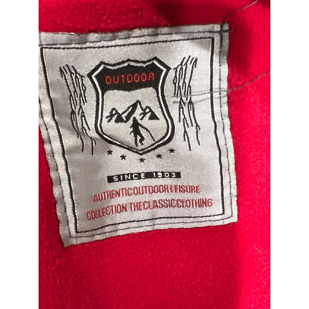 Outdoor Norway Torleon Men 086 Full Zip Fleece Jacket Red Large Expedition Team - Picture 11 of 16